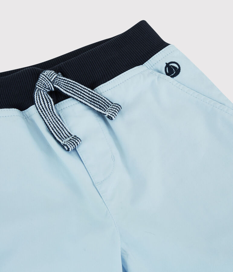 Bermuda in serge di cotone bambino blu