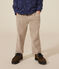 Pantaloni dritti in velluto bambino beige