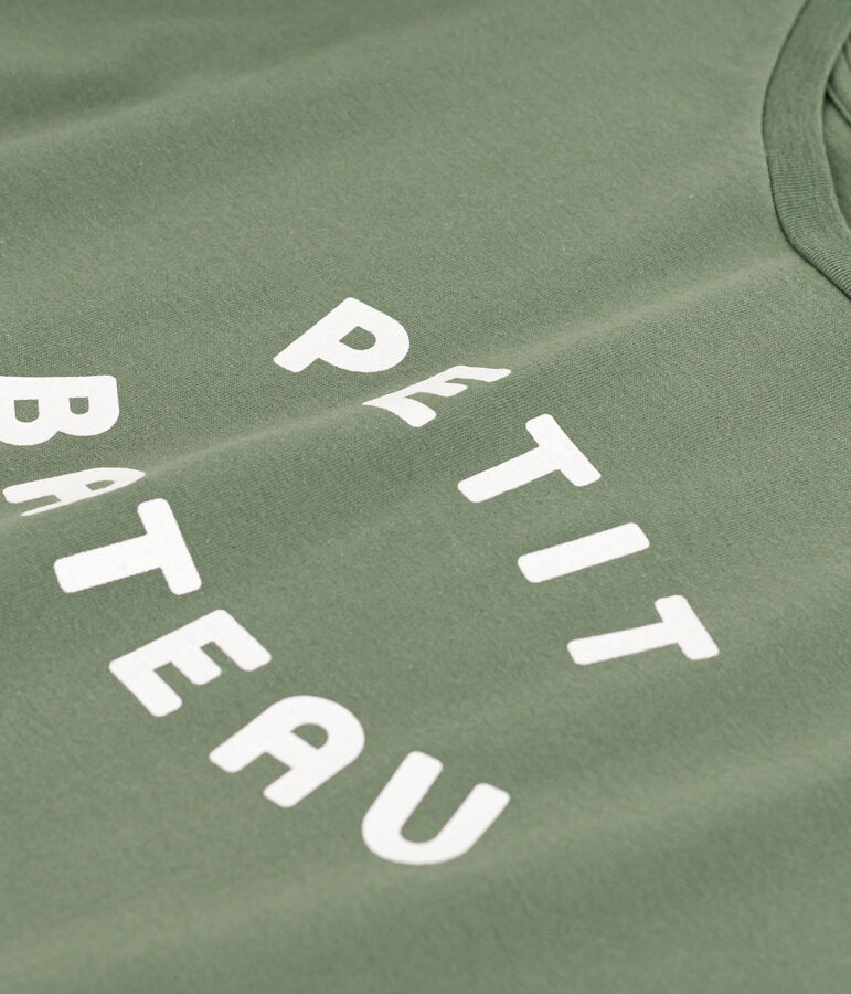 T-shirt LE BOXY in cotone donna verde CROCO