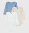 Set di body a maniche lunghe in cotone con stampa a cuori neonato variante 1