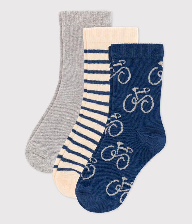 Confezione da 3 paia di calzini bambina / bambino multicolore