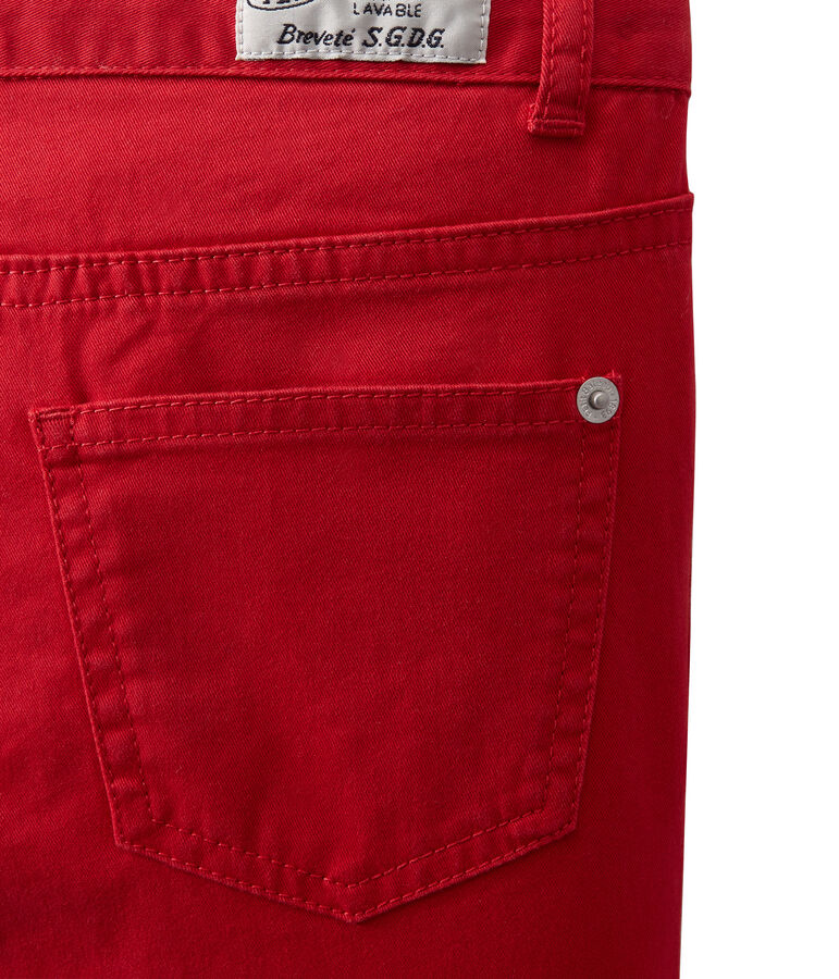 Pantaloni colorati per bambino in jeans rosso TERKUIT