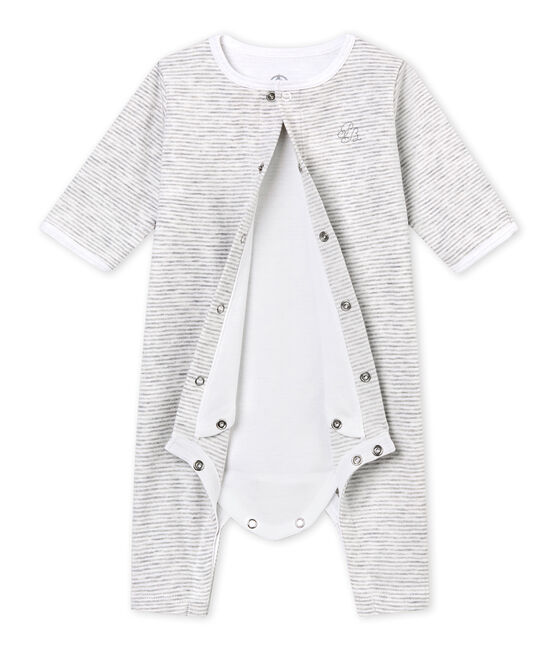 Bodygiama®per bebé unisex grigio BELUGA/bianco ECUME