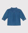 Camicia neonato in denim tinta unita blu DENIM CLAIR