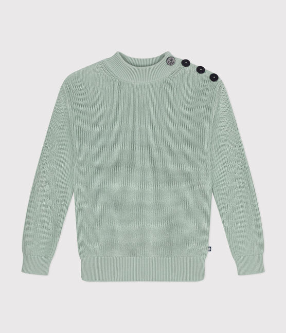 Maglione a costa inglese in cotone Donna verde HERBIER