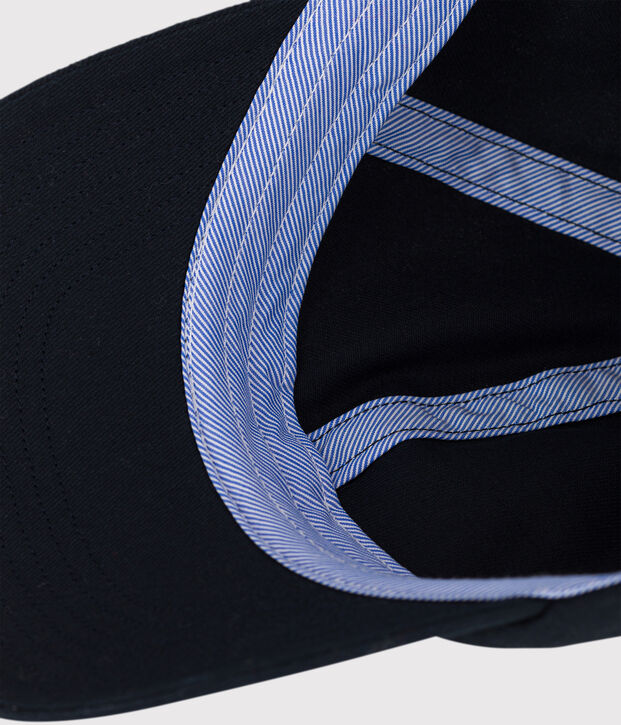 Berretto a tinta unita blu bambino blu