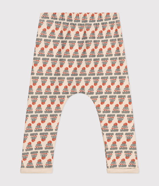 Pantaloni in jersey spesso con stampa per bebè bianco AVALANCHE/ MULTICO