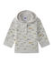 Felpa con cappuccio bebé bambino grigio BELUGA/bianco MULTICO