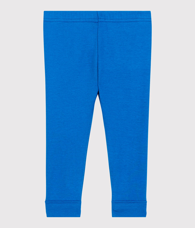 Leggins in cotone beb&egrave;. blu
