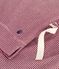 Pigiama donna a maniche corte con gamba ampia in cotone a righe rosso AMARANTE/ MARSHMALLOW