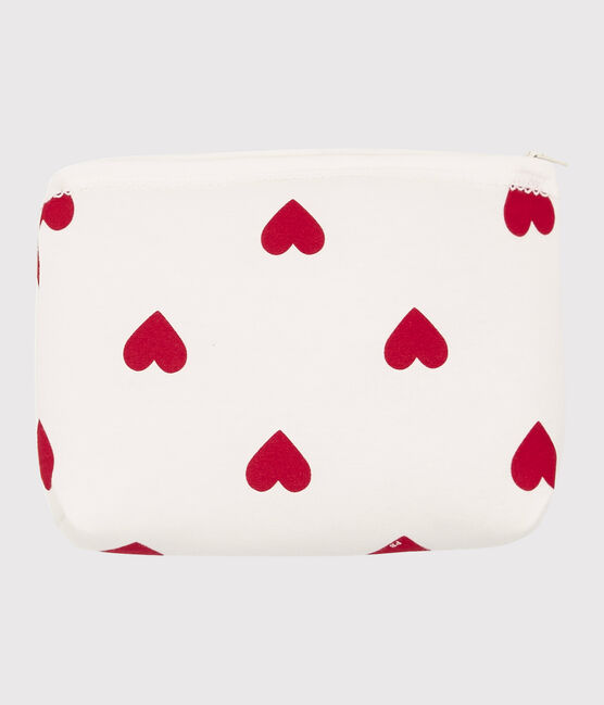 Astuccio cuore rosso bebè in cotone bianco MARSHMALLOW/rosso TERKUIT