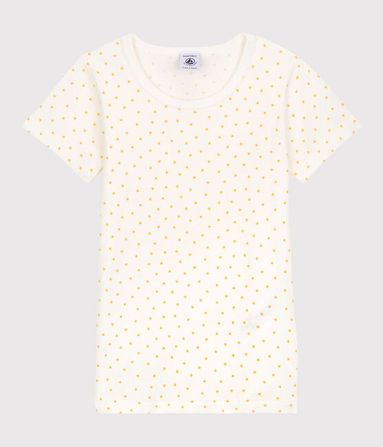 Confezione da 2 t-shirt bambina maniche corte a cuori in cotone variante 1