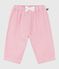 Pantaloni in morbido cotone tinta unita neonato rosa MARQUISE