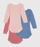 Set di 3 body a maniche lunghe in cotone neonato variante 1
