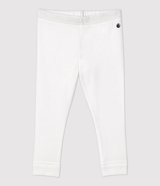 Leggins per bebè in cotone bianco MARSHMALLOW