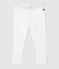 Leggins per bebè in cotone bianco MARSHMALLOW