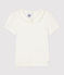 T-shirt bambina a maniche corte in cotone bianco MARSHMALLOW