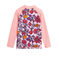 T-shirt anti-UV UPF 50+ ecoresponsabile bambina rosa PATIENCE/bianco MULTICO