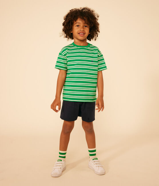 Shorts in cotone bambino blu SMOKING
