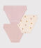 Confezione da 3 slip bambina in cotone variante 1