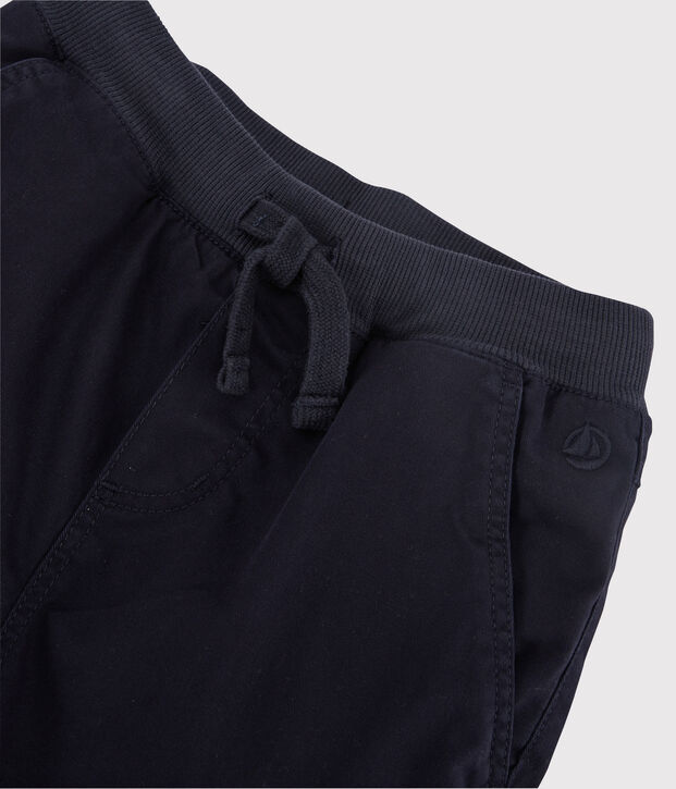Pantaloni in gabardine bambino blu