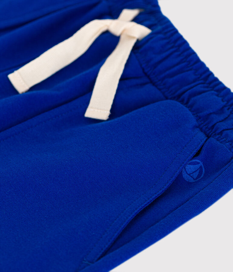 Shorts in cotone bambino blu
