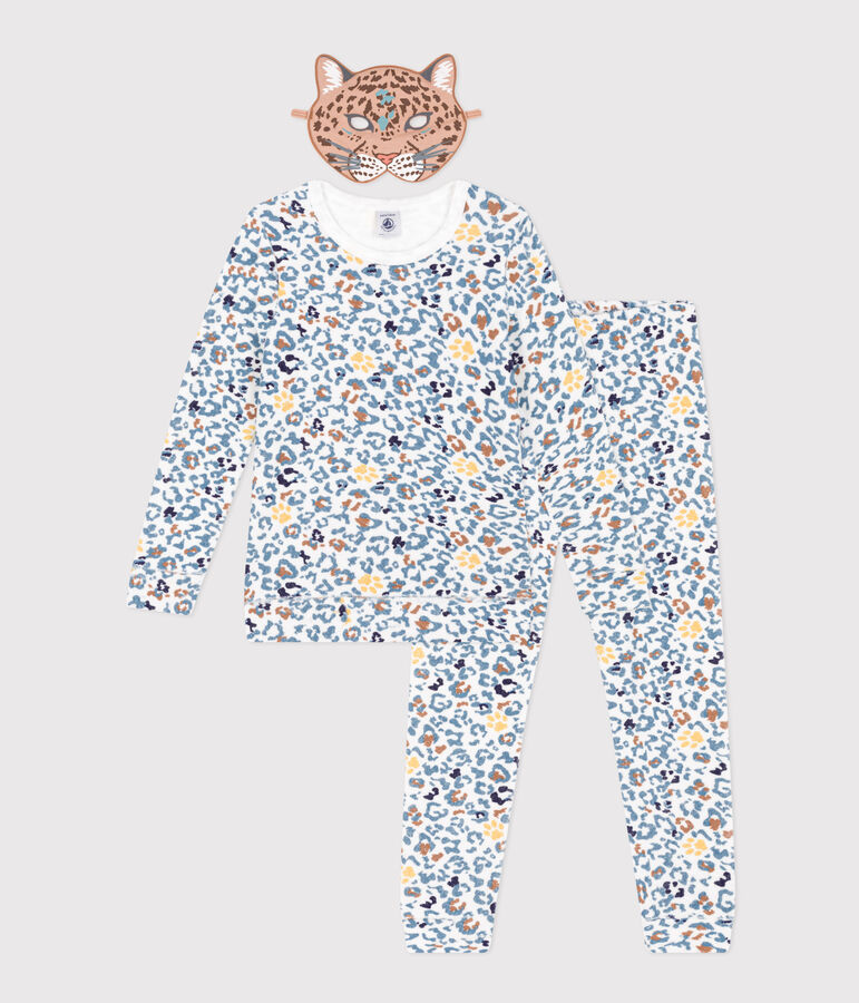 Pigiama travestimento con maschera bambino unisex bianco MARSHMALLOW/bianco MULTICO