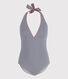 Costume intero a righe donna