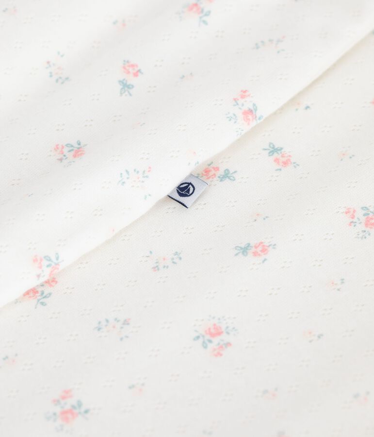Sacco nanna neonato in cotone a fiori TOG 0,5 bianco/multicolore