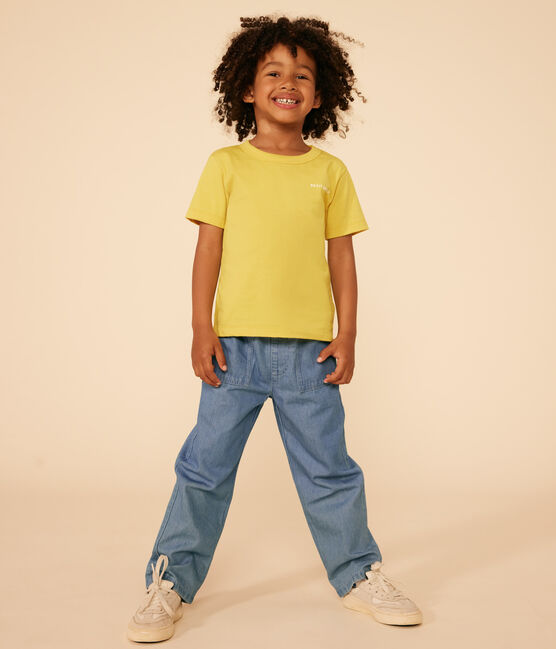Pantalone dritto in denim leggero bambino blu DENIM CLAIR