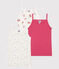 Set di 3 canotte con spalline sottili in cotone con frutti stampati bambino variante 1