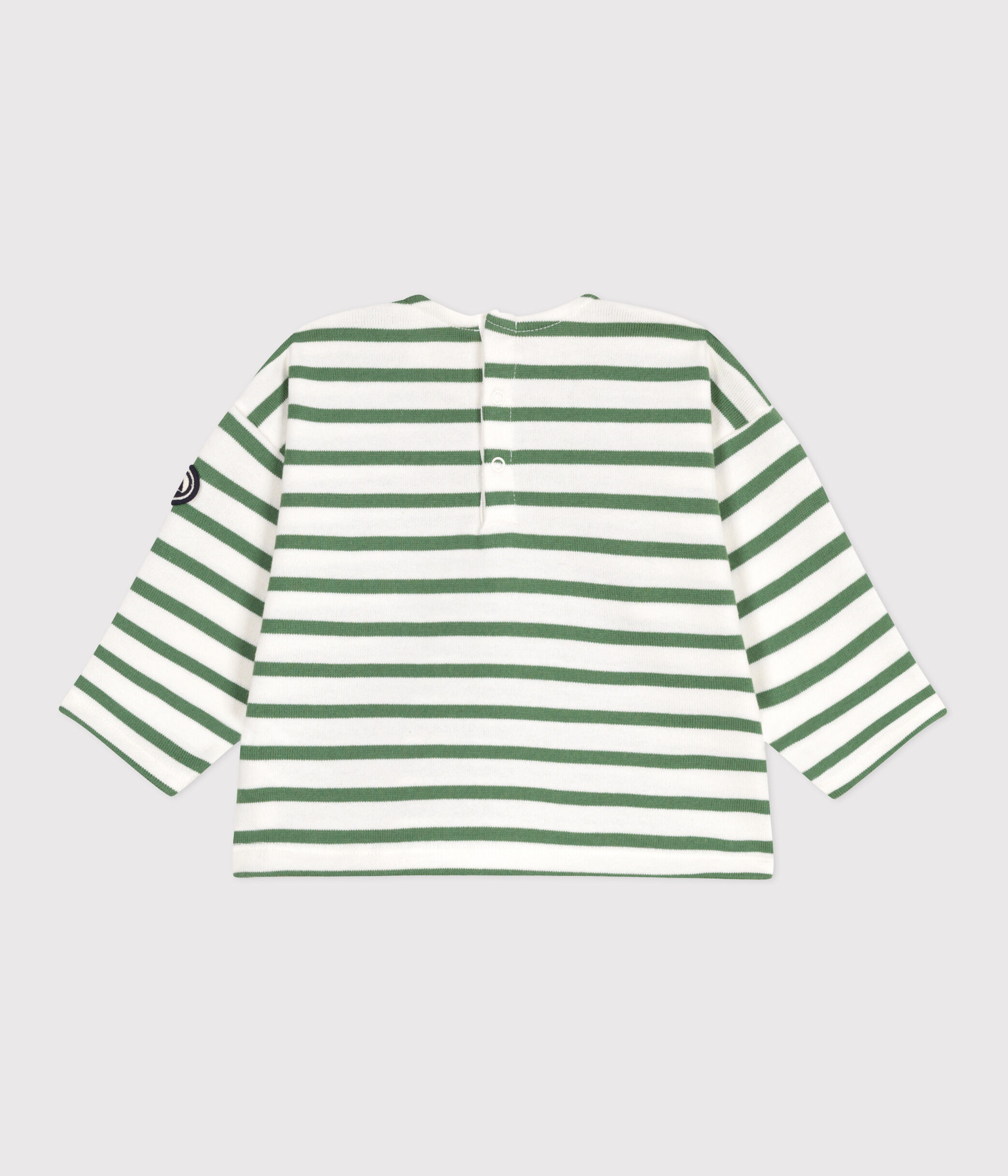 T-shirt Bambina A Righe Marini&egrave;re MARSHMALLOW/PETAL 4337190 | Petit Bateau