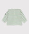 Top da marinaio per neonati in cotone spesso verde MARSHMALLOW/ PALMERAIE
