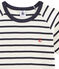 Pigiama corto a righe marinière unisex a costine bianco MARSHMALLOW/blu SMOKING