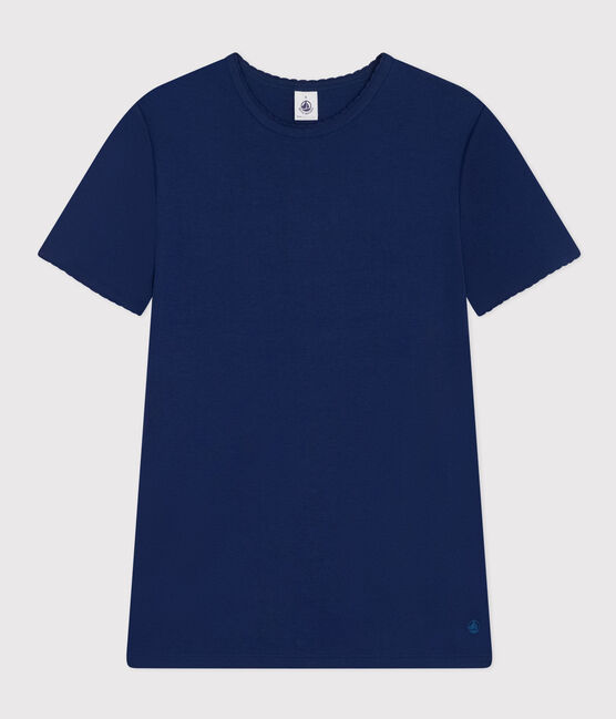 T-shirt L'ICONIQUE cocotte in cotone Donna blu MEDIEVAL