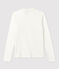 T-shirt bambina a maniche lunghe in cotone bianco MARSHMALLOW