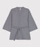 Kimono a righe donna blu/bianco