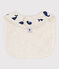 Bavaglino singolo balene in cotone beige MONTELIMAR/blu MEDIEVAL