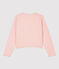 Cardigan bambina in cotone rosa MINOIS/ ARGENT