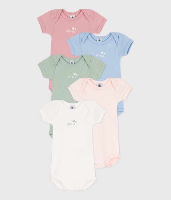 Confezione da 5 body manica corta in cotone variante 1