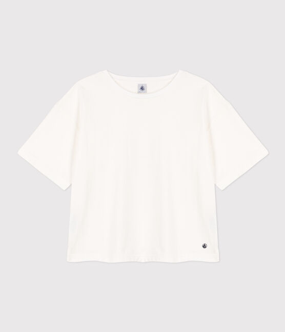 T-shirt LE BOXY in cotone Donna bianco MARSHMALLOW