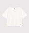 T-shirt LE BOXY in cotone Donna bianco MARSHMALLOW