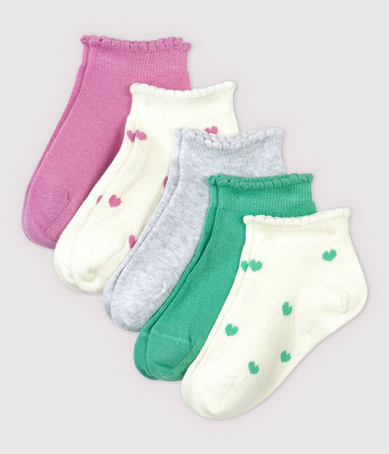 Confezione da 5 paia di calzini bassi bambina variante 2