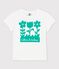 T-shirt a maniche corte in cotone bambina bianco MARSHMALLOW
