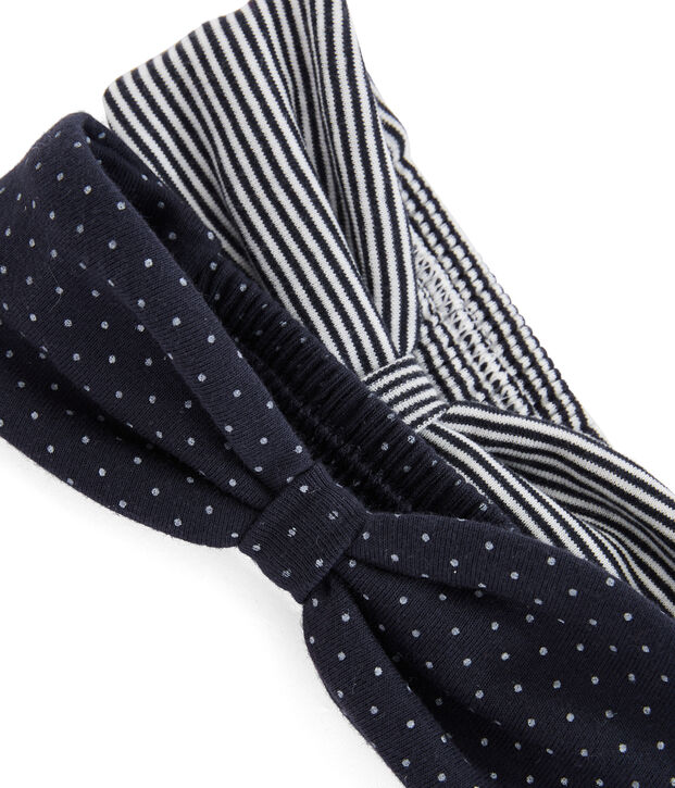 Lotto da 2 fasce beb&egrave; femmina multicolore