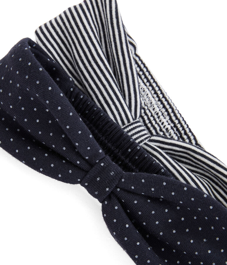 Lotto da 2 fasce beb&egrave; femmina multicolore