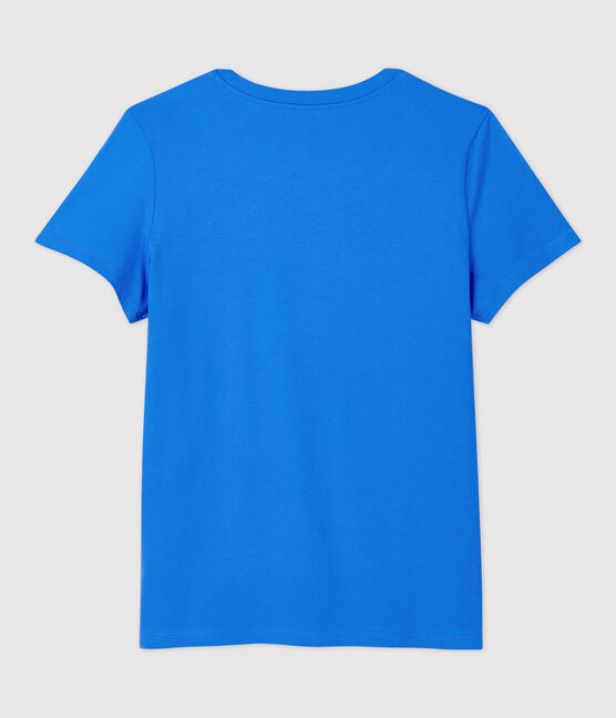 T-shirt TAGLIO REGULAR girocollo in cotone bio Donna blu BRASIER