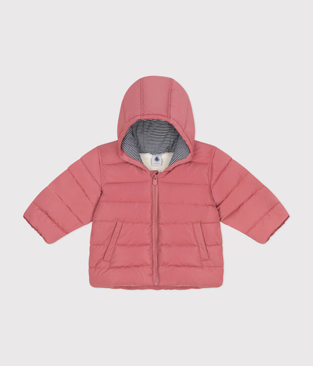 Piumino foderato in pile per beb&egrave; rosa