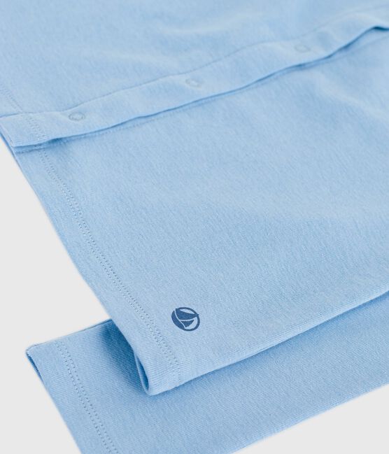 Cardigan in cotone tinta unita bambino blu FLO