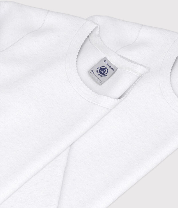 Confezione da 2 t-shirt bianche a manica lunga bambina multicolore